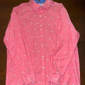 Crown & Ivey Button Down (Pink Pig Print)